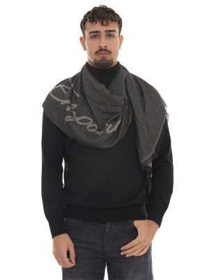 Giorgio Armani Sciarpa pashmina Grigio Uomo UNI