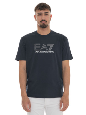 EA7 T-shirt girocollo Blu Uomo 3XL