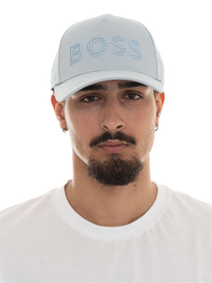 Boss Cappello con visiera PYER-GOLF-TERRACE Celeste Uomo UNI