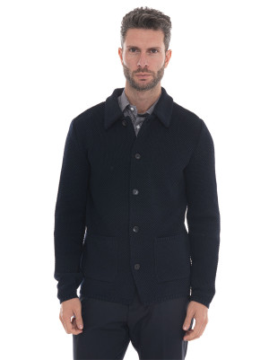 Paoloni Giacca in maglia Blu Uomo 48