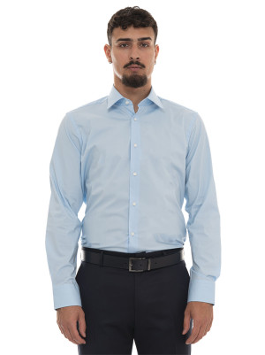 Boss Camicia classica da uomo H-JOE-KENT-C1 Celeste Uomo 41