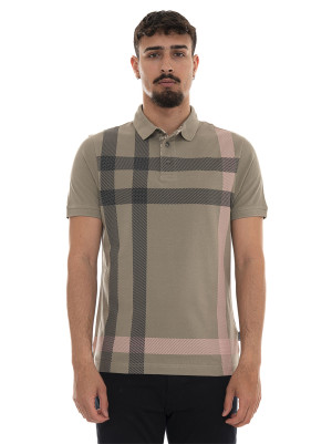 Barbour Polo in cotone piquet Verde Uomo M