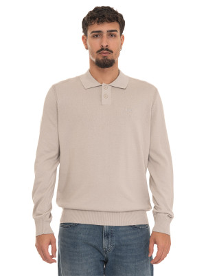 Boss Polo manica lunga Asac-pl Grigio chiaro Uomo XL