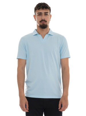 Peuterey Polo senza bottoni NEW HELGO Celeste Uomo XXL