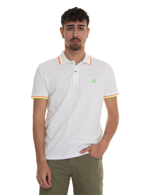 Peuterey Polo manica corta NEWSELANDINASTR02 Bianco Uomo 3XL
