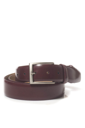 Angelo Nardelli Cintura in pelle Bordeau Uomo 50