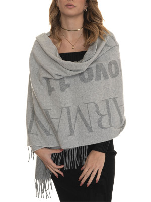 Giorgio Armani Sciarpa double-face Grigio Donna UNI
