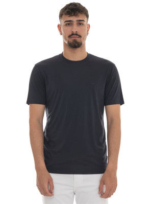 Giorgio Armani T-shirt girocollo Blu Uomo XL