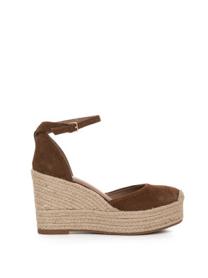 Boss Sandalo con zeppa Marrone Donna 39