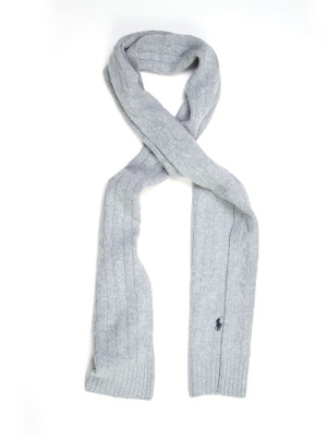 Ralph Lauren Sciarpa a coste larghe Grigio chiaro Uomo UNI