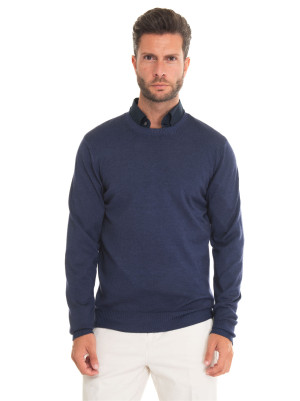 Fay Maglia girocollo Blu Uomo 56
