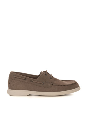 Boss Scarpa da barca allacciata SIENNE-BOAT Beige Uomo 45