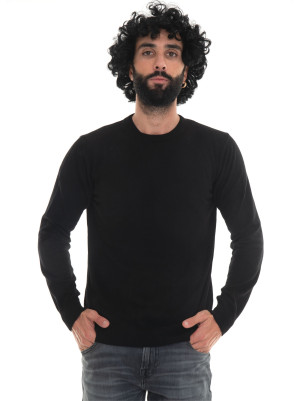 Quality First Pullover girocollo Nero Uomo 3XL