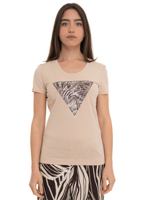 Guess T-shirt mezza manica Beige-marrone Donna XL