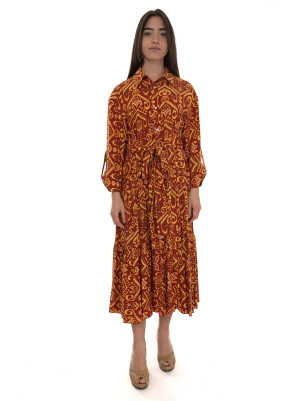 Quality First Abito Donna Rosso-giallo Donna 40