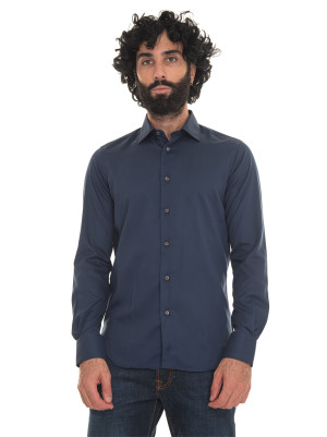 Carrel Camicia classica da uomo Blu Uomo 38