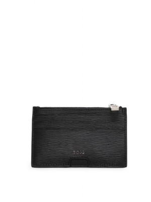Boss Portafoglio con zip : LUMINARY-6CC Nero Uomo UNI