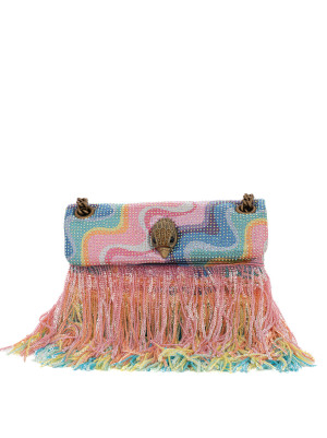 Kurt Geiger Borsa piccola MINI KENSINGTON FRINGE Rosa Donna UNI