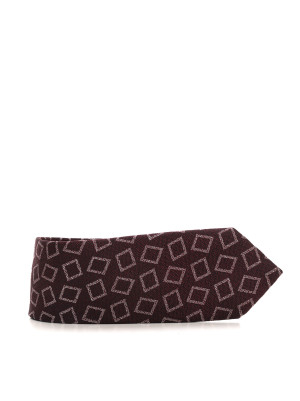 Boss Cravatta in seta H-TIE-CM-7.5 Bordeau Uomo UNI
