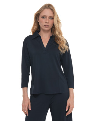 Pennyblack Polo in jersey PBJVOLANTE Blu Donna XS