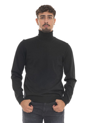 Boss Pullover collo alto MUSSO-P Nero Uomo L
