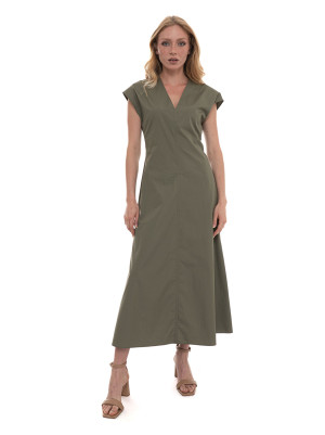 Pennyblack Abito Midi PBBGOMMOSO Kaki Donna 42