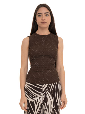 Guess Canotta tinta unita Marrone Donna M