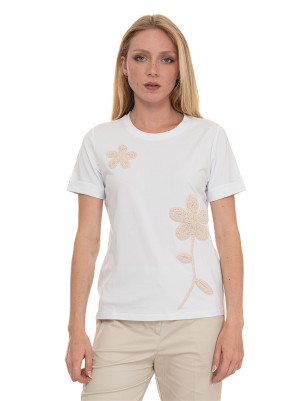 Quality First T-shirt mezza manica Bianco Donna XL