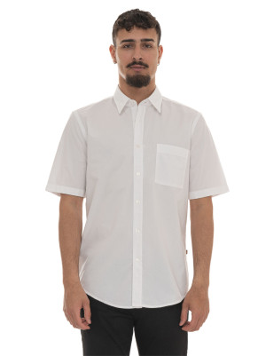 Boss Camicia cotone manica corta RELEGANT-6-short-m Bianco Uomo L