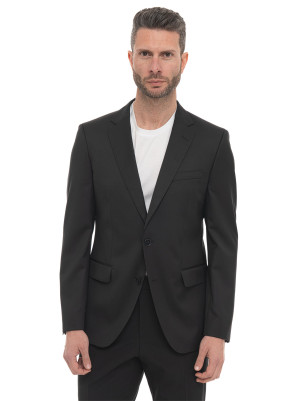 Boss Giacca 2 bottoni : H-HUGE Nero Uomo 48