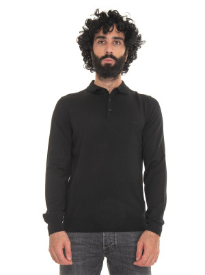 Boss Polo manica lunga BONO-L Nero Uomo M