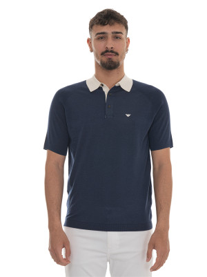 Giorgio Armani Polo manica corta Blu Uomo M