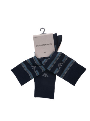 Giorgio Armani Set 3 Calzini Blu Uomo UNI
