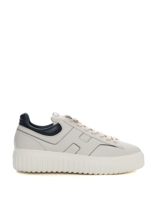 Hogan Sneakers alta H-stripes Bianco-blu Uomo 8
