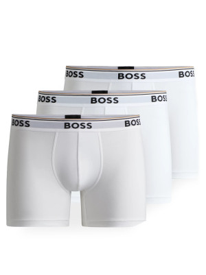 Boss Set 3 Boxer TRUNK-3P-POWER Bianco Uomo XXL