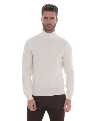Gran Sasso Pullover collo alto Bianco Uomo 54