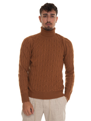 Gran Sasso Pullover collo alto Nocciola Uomo 52