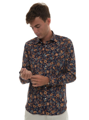 Carrel Camicia classica da uomo Blu Uomo 42