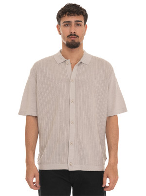 Boss Polo camicia Amicino Grigio Uomo L