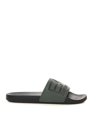 EA7 Ciabatte Nero-verde Uomo 41