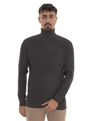 Quality First Maglia in viscosa Marrone Uomo L