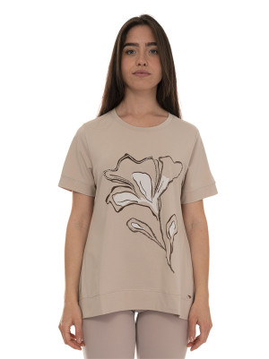 Quality First T-shirt manica corta Sabbia Donna 3XL