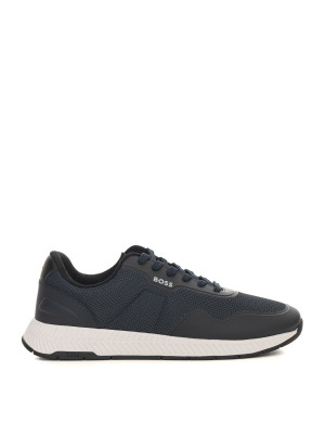 Boss Sneakers in tela TITANIUM-RUNN Blu Uomo 44