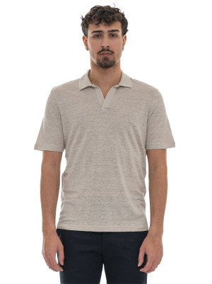 Gran Sasso Polo in maglina Beige Uomo 56