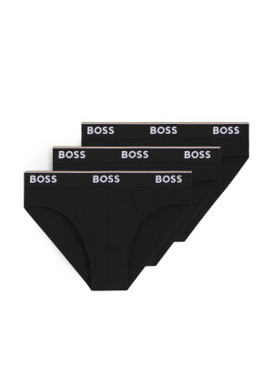 Boss Set 3 Slip BRIEF-3P-POWER Nero Uomo XXL