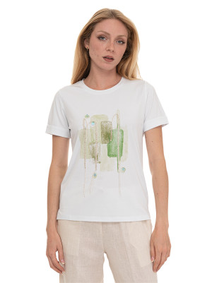 Quality First T-shirt mezza manica Bianco Donna S