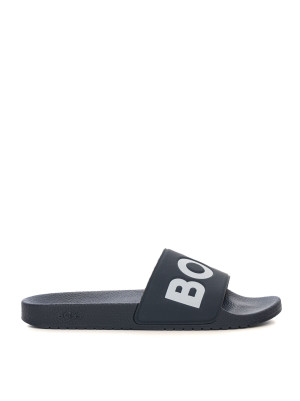 Boss Ciabatte con fascia bicolore Aryeh-slid-npvlg Blu Uomo 44