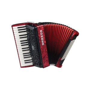 Hohner Bravo III 96 Red - akordeon klawiszowy