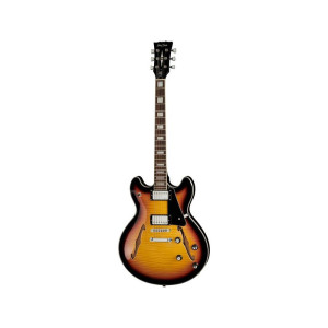 Harley Benton HB-35Plus Vintage Burst - gitara elektryczna hollowbody