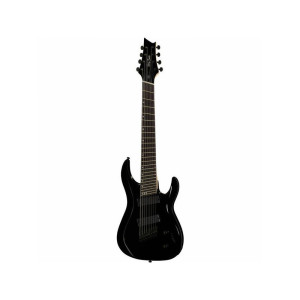 Harley Benton R-458BK MultiScale - gitara elektryczna | 8 strunowa